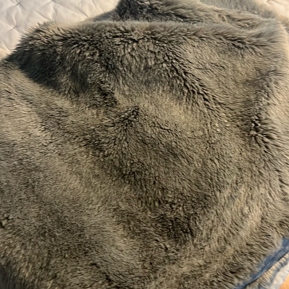 Restoration Hardware Faux Fur RH throw blanket 48” x 60”